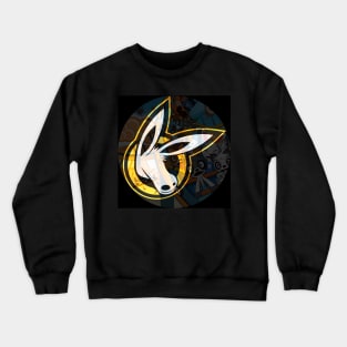 MOULE Head Logo Black And Gold Crewneck Sweatshirt